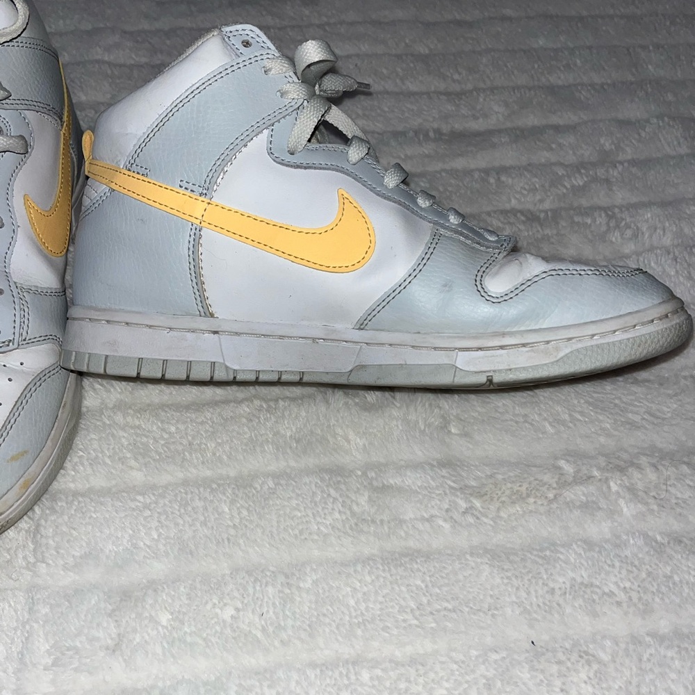 Nike High-Tops with Yellow Accents